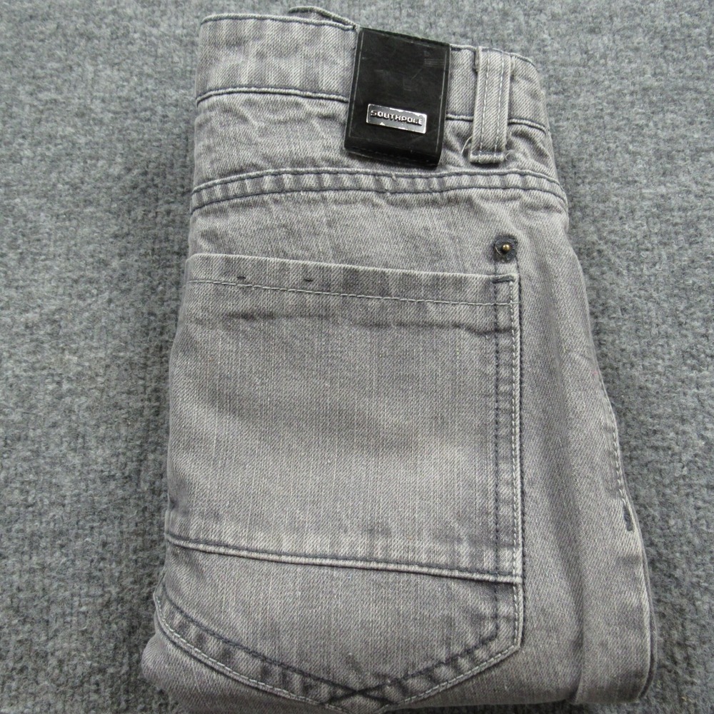 Southpole Jean Shorts Mens 36x12 Grey Baggy Denim Wide Leg Y2K Streetwear Summer
